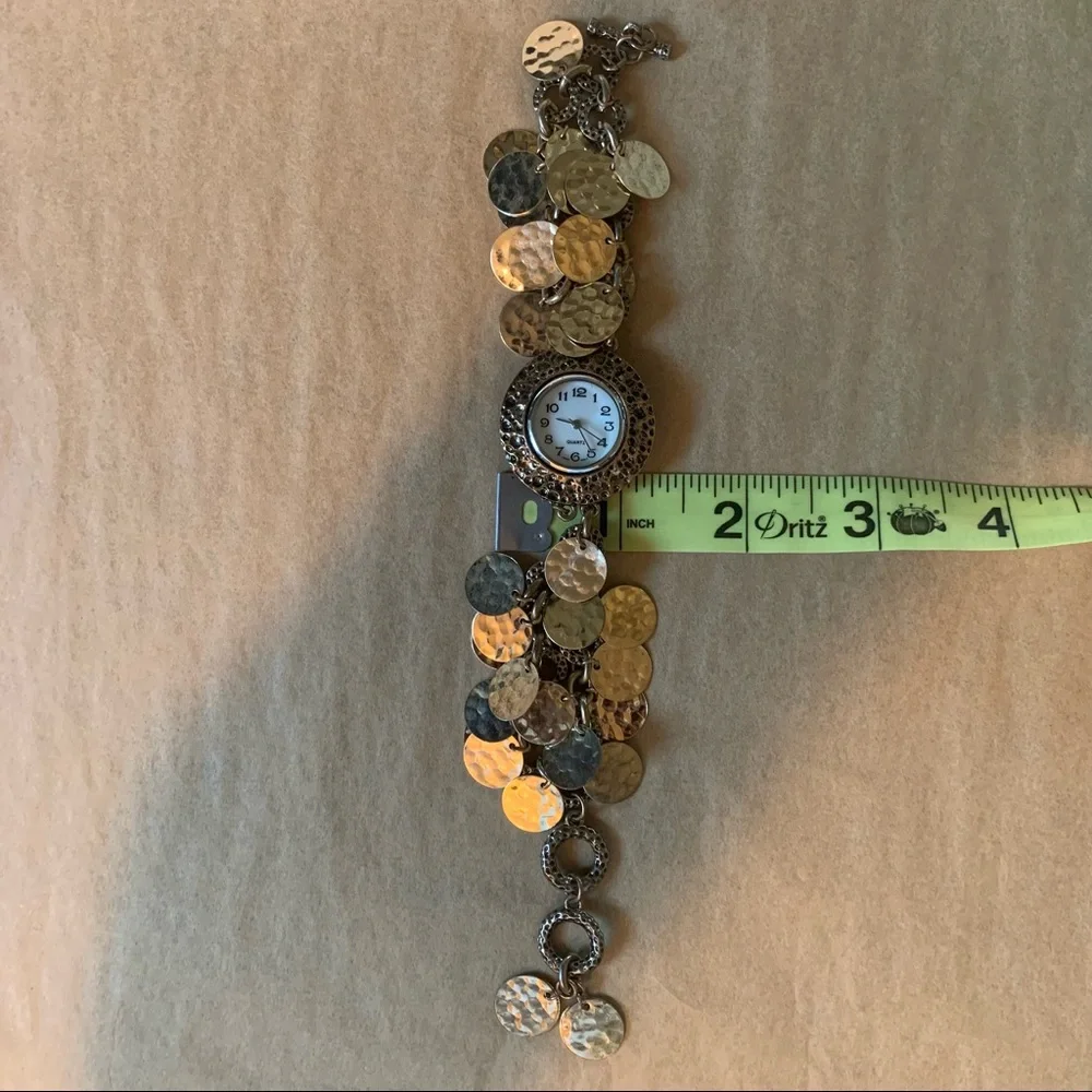 Vintage quartz stainless steel Japan movt watch bracelet - Picture 6 of 6